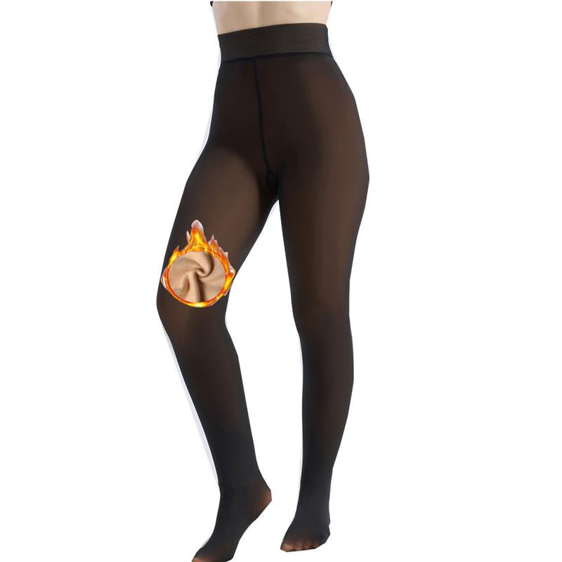 Sheer Fleece Lined Tights