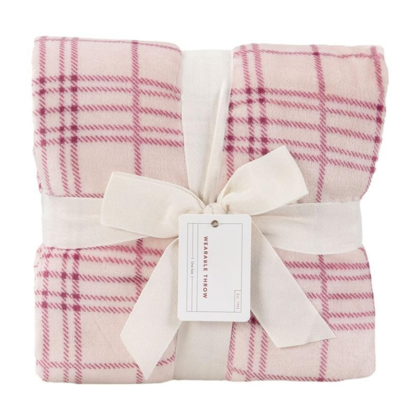 Plaid Velvetsoft Plush Wearable Throw