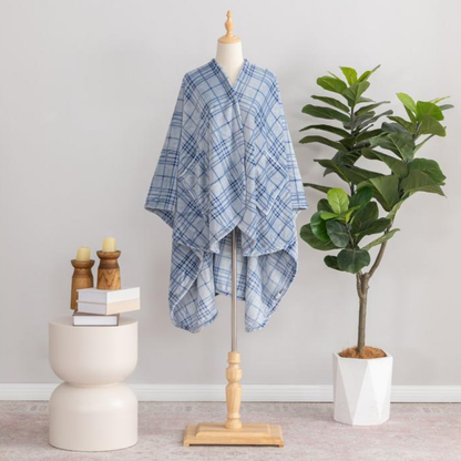 Plaid Velvetsoft Plush Wearable Throw