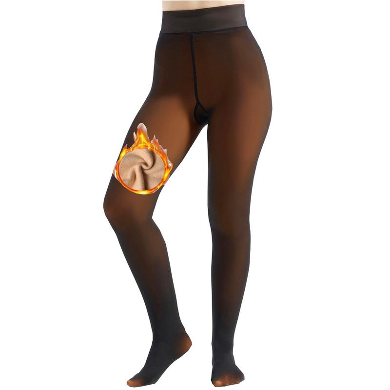 Sheer Fleece Lined Tights