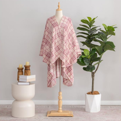 Plaid Velvetsoft Plush Wearable Throw