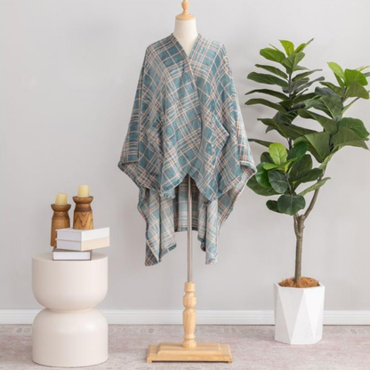 Plaid Velvetsoft Plush Wearable Throw